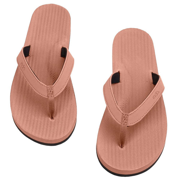 Indosole - Womens Flip Flops - ESSNTLS - Rust Shoes