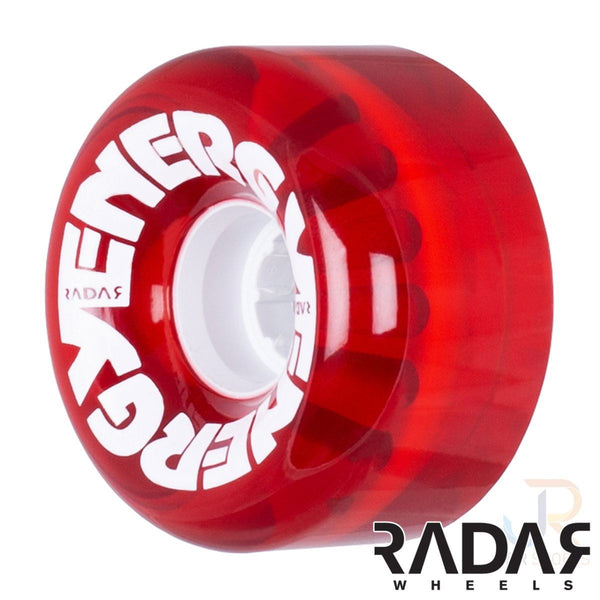 Radar (4) - Energy 65 - Clear Red - / 78a Skateboard Wheels - 65mm