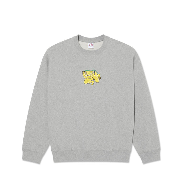 Polar Skate Co Dave Crewneck | Shy Bow (Heather Grey) - XL