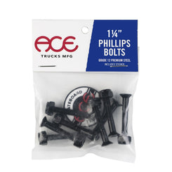 Ace Bolts Phillips 1 1/4" Skateboard Bolts - Skatewarehouse.co.uk