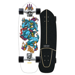 Carver Yago Dora Fire Goat Surfskate Cruiser Skateboard C7 - 9.75" x 30.75" WB 16.75" - Skatewarehouse.co.uk