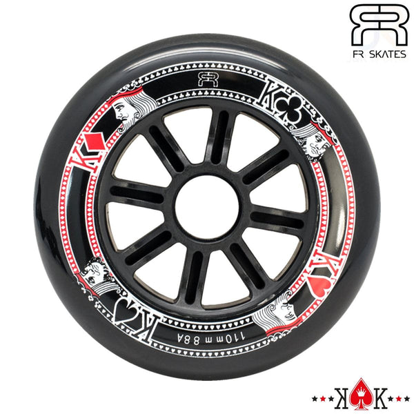 Fr Street Kings Wheel (Set of 4 Wheels) - Black - 110Mm/88A - Skatewarehouse.co.uk