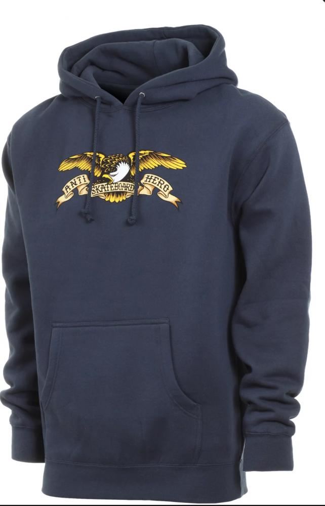 AntiHero Hoody Eagle - Slate Blue - Skatewarehouse.co.uk