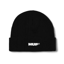 All Caps Cuff Beanie (Black/White) - O/S