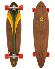 D Street Pintail Malibu Complete Longboard Wood Finish - 9.25" x 40.0" - Skatewarehouse.co.uk