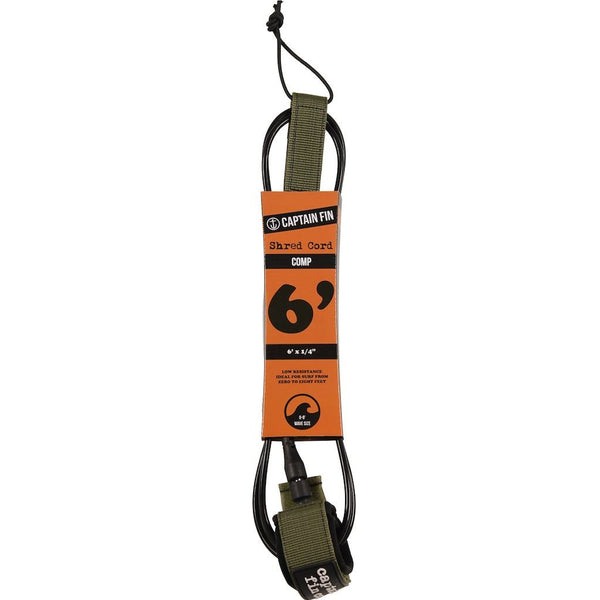 Captain Fin Co - Shred Cord - 6' Comp - Army Surf Accessory