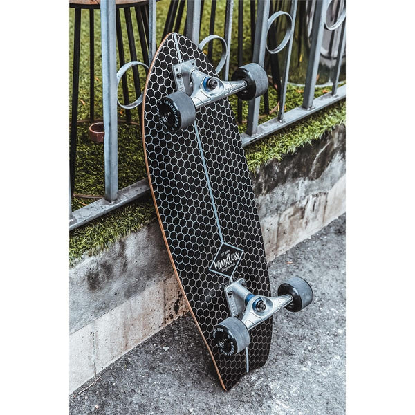 Mindless Surf Skate Fish Tail Black Surfskate Skateboard 29.5