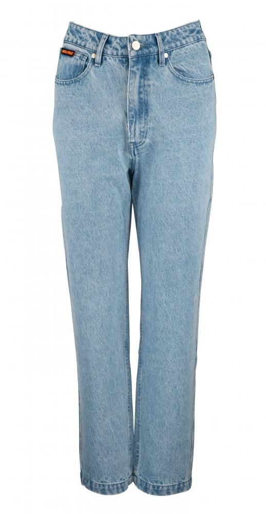 Santa Cruz Womens Pant Classic Dad Jeans - Bleach Blue - Skatewarehouse.co.uk