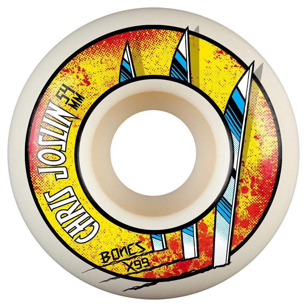 BONES Skateboard Wheels X-Formula Chris Joslin 'Slice of Life' V1 99A - Skatewarehouse.co.uk