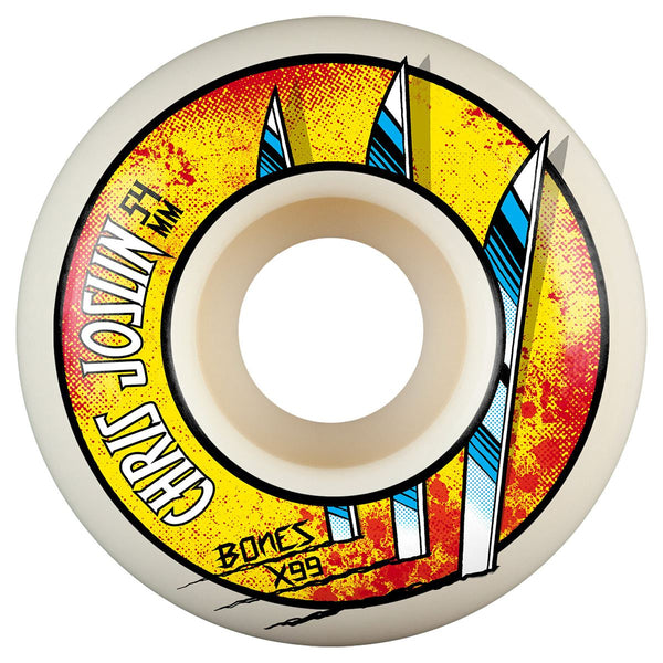 BONES Skateboard Wheels X-Formula Chris Joslin 'Slice of Life' V1 99A - Skatewarehouse.co.uk