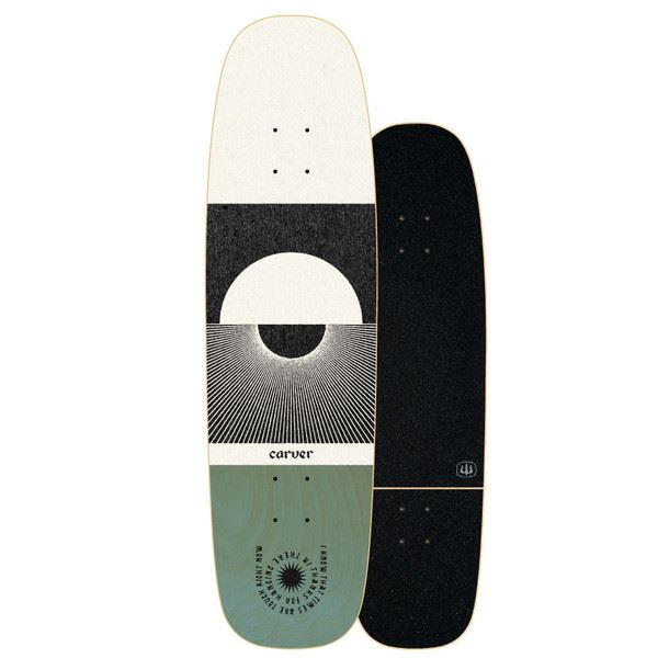 Carver Sun Rays Surfskate Cruiser Skateboard Deck - 8.5" x 32.0" - Skatewarehouse.co.uk