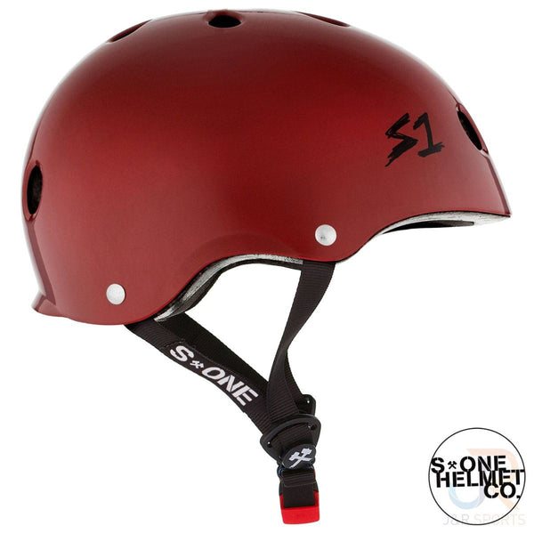 S1 MINI Lifer Helmets - Blood Red Gloss