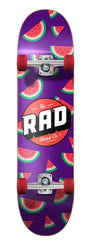 Rad Watermelon  Dude Crew Complete Skateboard Multi 7.25" - Skatewarehouse.co.uk