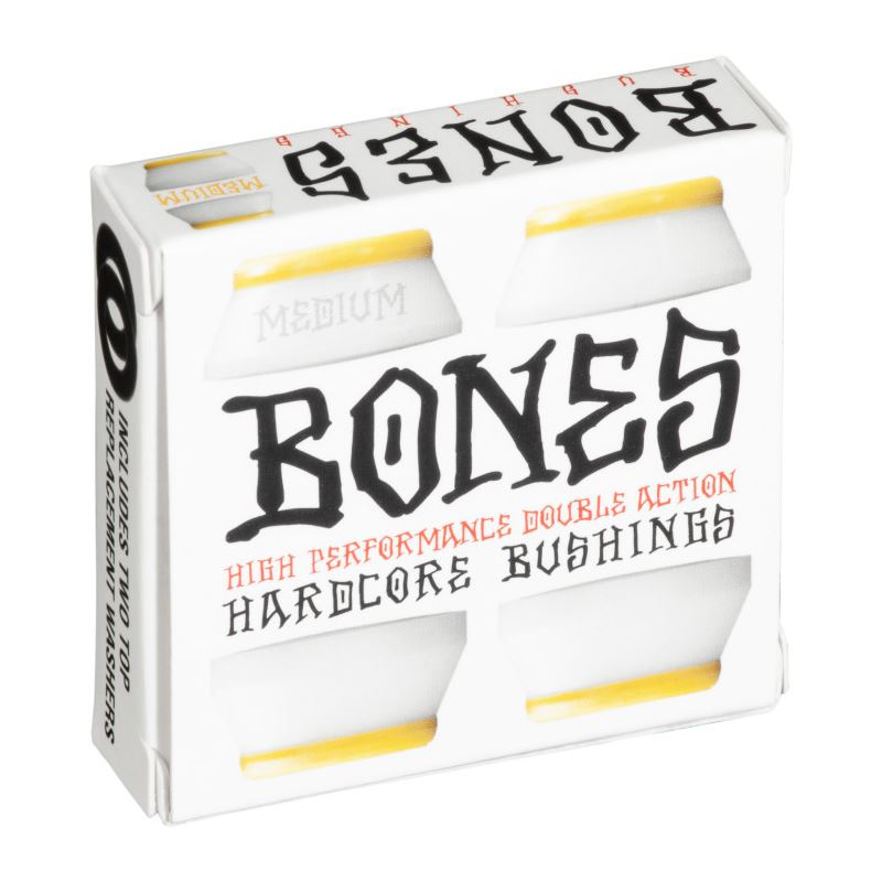 BONES® Skateboard Wheels Bushings Medium White