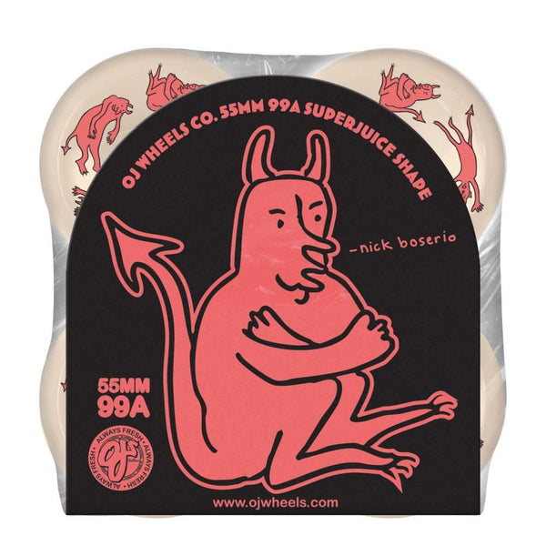 OJ Skateboard Wheels Boserio Little Devil Super 99a - White