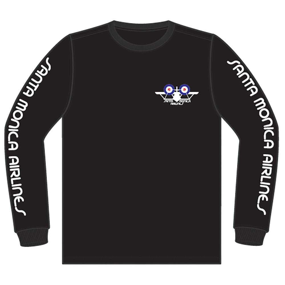 A Bi-Plane L/S Tee Black - Skatewarehouse.co.uk
