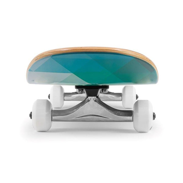 Enuff Geometric Green Complete Skateboard Bundle - SFR Helmet & Pads