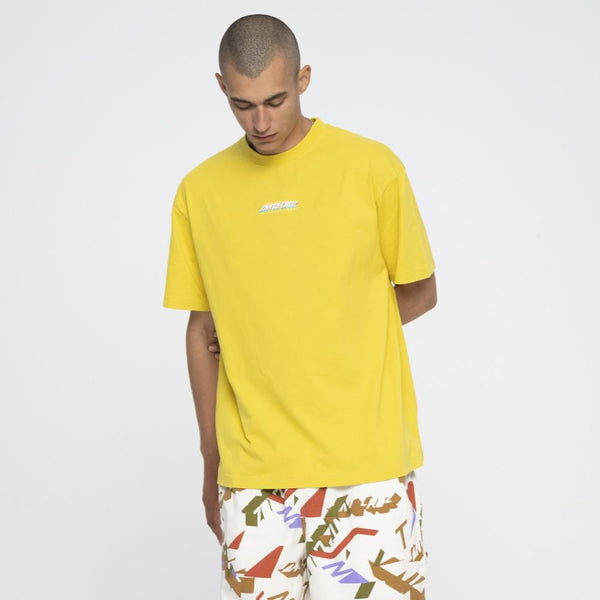 Santa Cruz T-Shirt Realm Dot T-Shirt - Gold - Skatewarehouse.co.uk