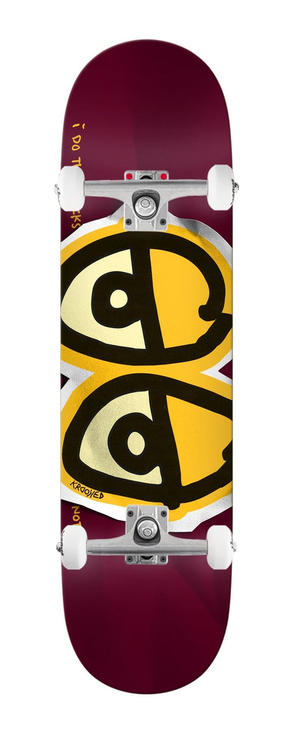 Krooked Dbx Eyes Wine x Venom Custom Complete Skateboard - 8.5