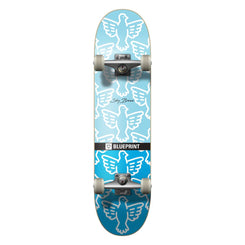 Blueprint Sky Brown Bird Blue Complete Skateboard - 7.75"