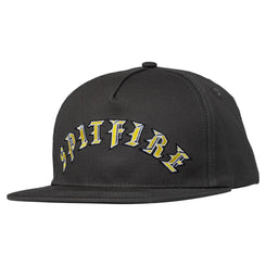 Spitfire Snapback Old E Arch Charcoal / Yellow - O/S