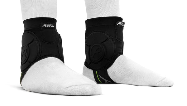 REKD Energy Covert Ankle Impact Guards - Black - Skatewarehouse.co.uk