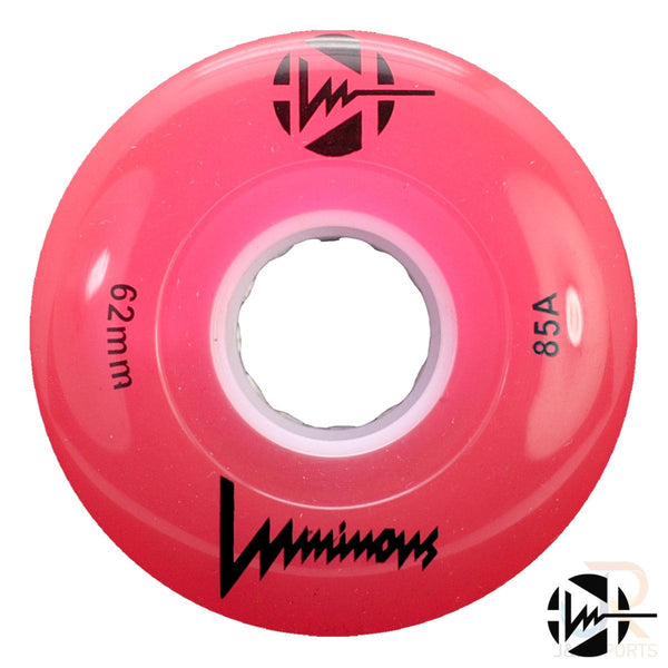 Luminous LED Quad Wheel - Red - 62mm / 85a (Unit)