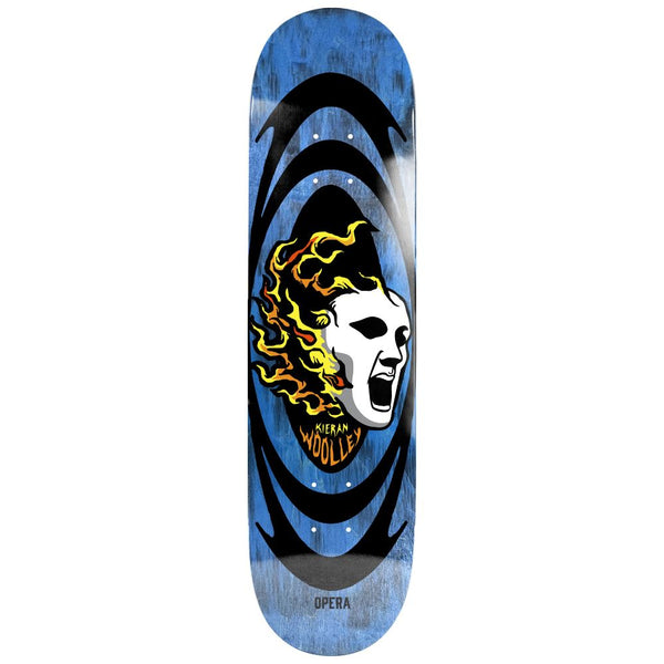 Opera Kieran Woolley Screaming Mask EX7 Blue Bleed Skateboard Deck - 8.5