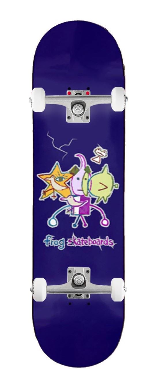 Frog Skateboards Cracked (Robot Boy) x Venom Custom Complete Skateboard - 8.0