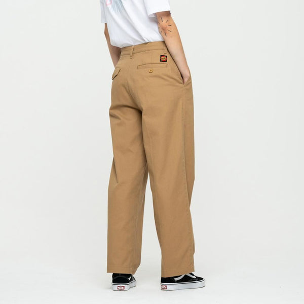 Santa Cruz Womens Pant Nolan Chino - Camel - Skatewarehouse.co.uk