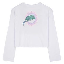 Santa Cruz Womens L/S T-Shirt Asp Serpent LS T-Shirt - White - Skatewarehouse.co.uk