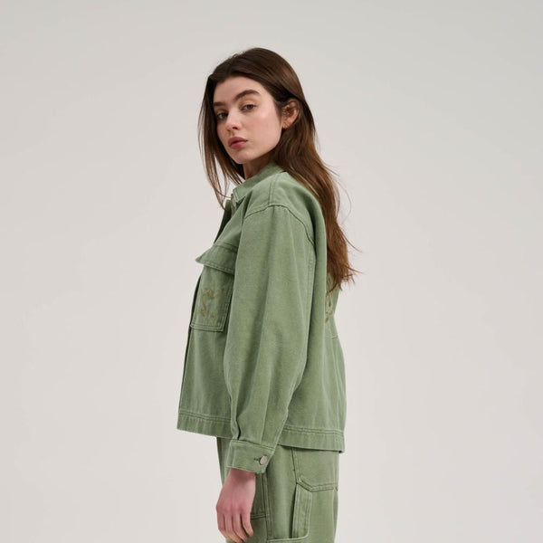 Santa Cruz Womens Jacket Asp Key Jacket - Pale Sage Wash - Skatewarehouse.co.uk