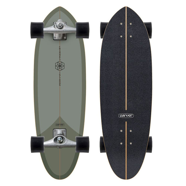 Carver CI Mid Sage - CX Surfskate Cruiser Skateboard - 10.0
