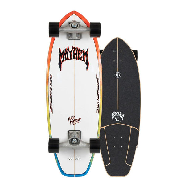 Carver ...Lost Rad Ripper - CX Surfskate Cruiser Skateboard - 10.5