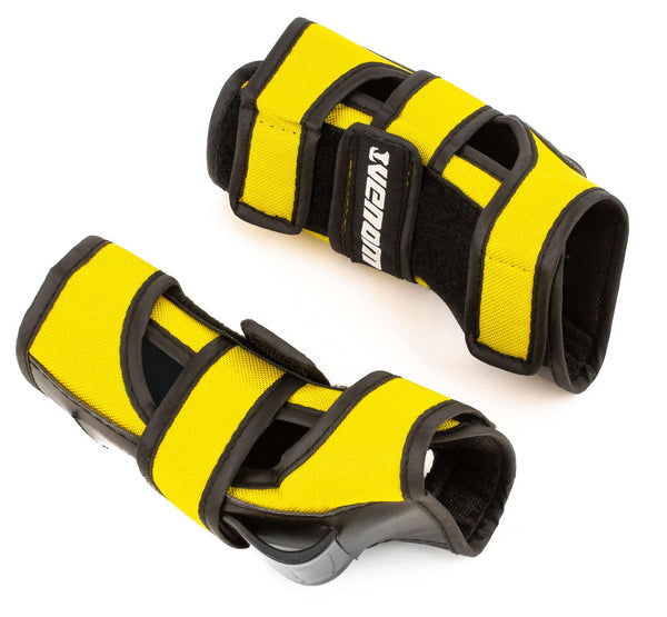 Venom Triple Knee/Elbow/Wrist Pad Set - Yellow Black - Skatewarehouse.co.uk