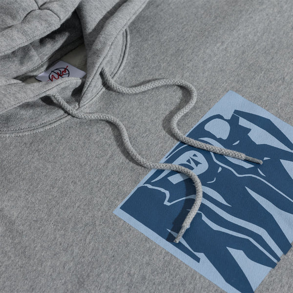 Polar Skate Co Dave Hoodie - Cut Outs (Heather Grey) - XL