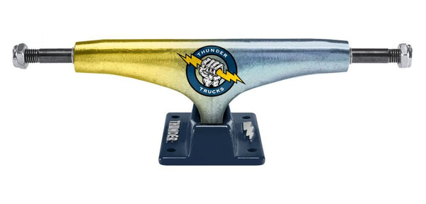 Thunder 149 Skateboard Trucks Death Grip Lights Yellow / Blue / Blue - 149 - Skatewarehouse.co.uk