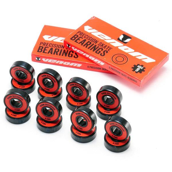 Venom Skateboards ABEC 9 Pro Quad Inline Roller Skate Bearings x16 - Skatewarehouse.co.uk