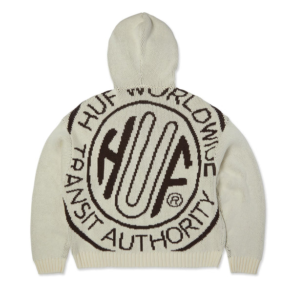 HUF Token Zip Hooded Sweater (Bleach) Accessories