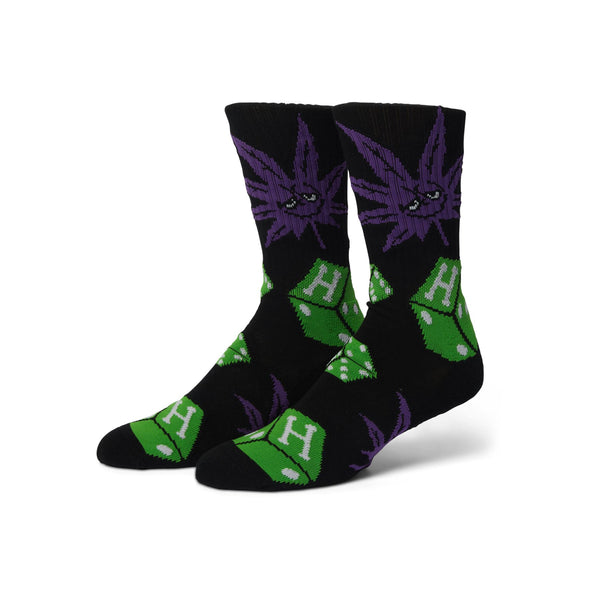 HUF Dice Buddy Crew Sock (Black) - One Size