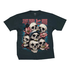 DGK Peace And Love (Boxy Fit) Tee Washed Black - Skatewarehouse.co.uk