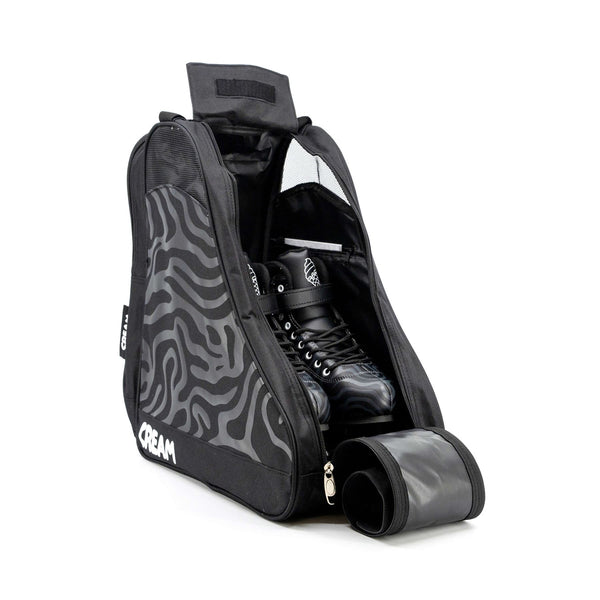 CREAM Quad Roller Skates Bag, OSFA - Wave, Black Accessories