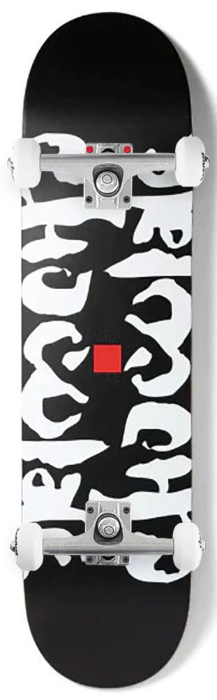 Chocolate Ink Blot Black Chris Roberts Twin Tip Symmetrical x Venom Skateboards Core Custom Complete Skateboard - 8.0