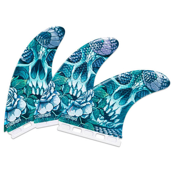 3D Fins - All Rounder Thruster - Large - Snake Pit (FCS1 / Futures)