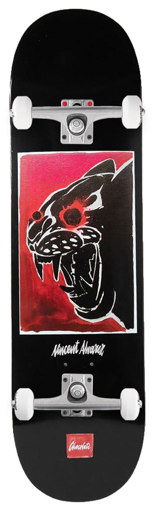 Chocolate Skateboard Swanski Panther Vincent Alvarez Twin x Venom Custom Complete Skateboard - 8.5" - Skatewarehouse.co.uk