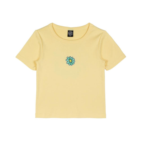 Santa Cruz Women's T-Shirt Wildflower T-Shirt - Pale Banana - Skatewarehouse.co.uk