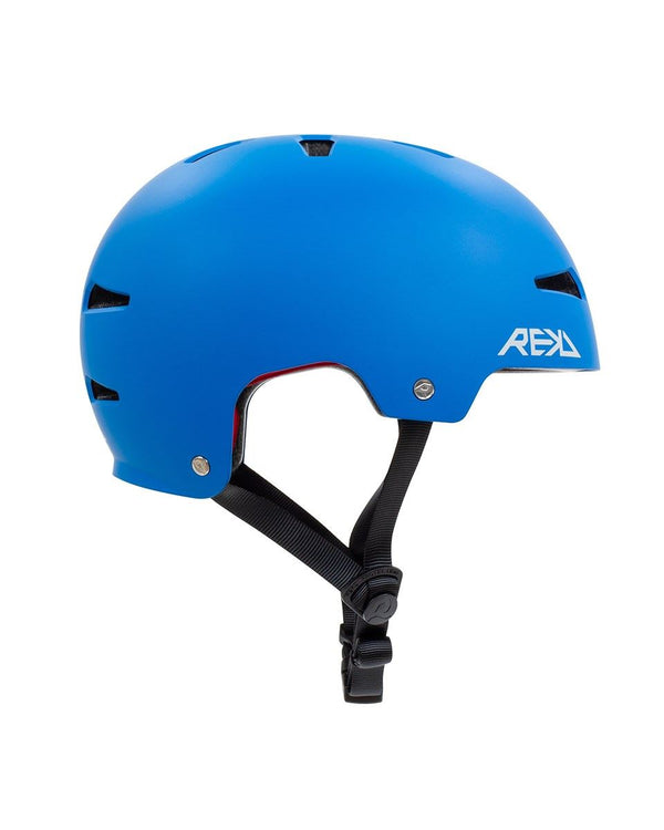 REKD Elite 2.0 Skateboard Skate Scooter BMX Helmet - Blue - Skatewarehouse.co.uk