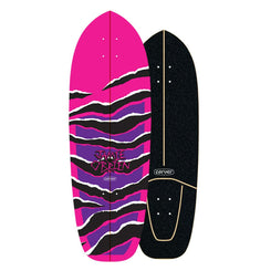 Carver JOB Pink Tiger Surfskate Cruiser Skateboard DECK ONLY - 10.25" x 33.5" WB 17.5" - Skatewarehouse.co.uk