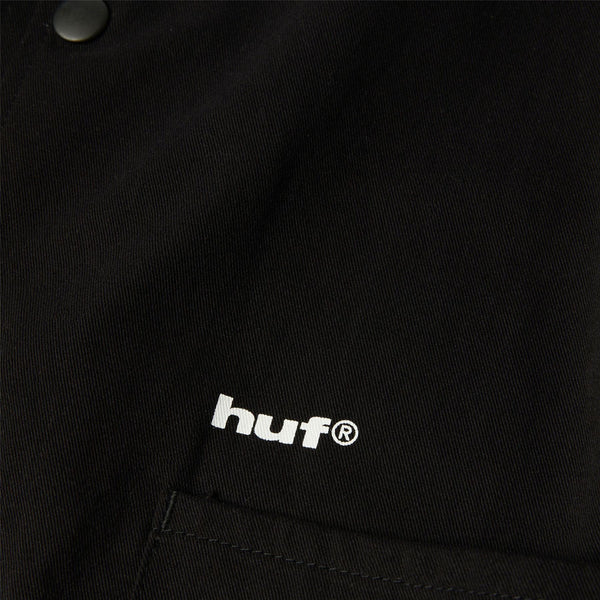 HUF 89 Twill Coaches Jacket (Black / White) - S