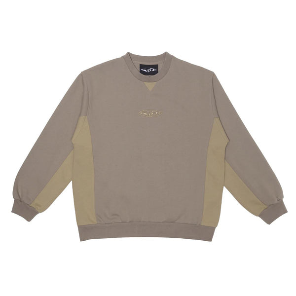 WKND Two-Tone Crewneck Khaki - L